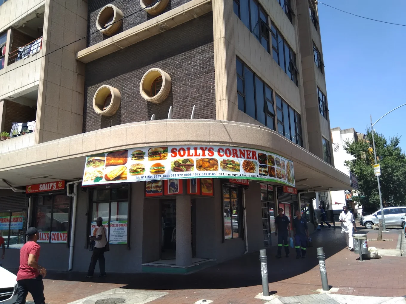 Solly's Corner Fordsburg storefront on the corner of Mint and Lilian Road